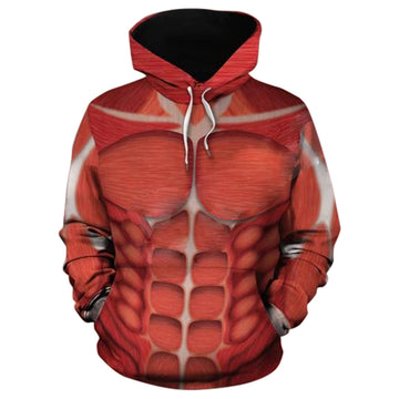 Attack on Titan Anime Titan Cosplay Sudadera con Capucha para Adultos Unisex